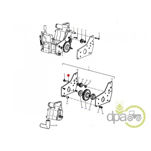 BOLT PINION POMPA HIDRAULICA