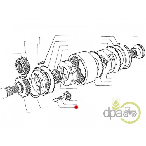 BOLT PINION REDUCTOR