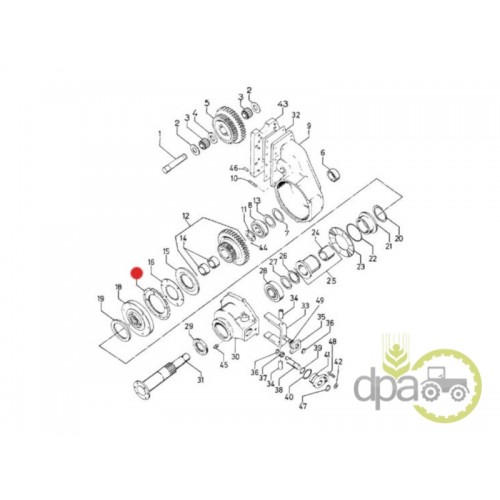 DISC INTERMEDIAR AMBREIAJ PUNTE FATA