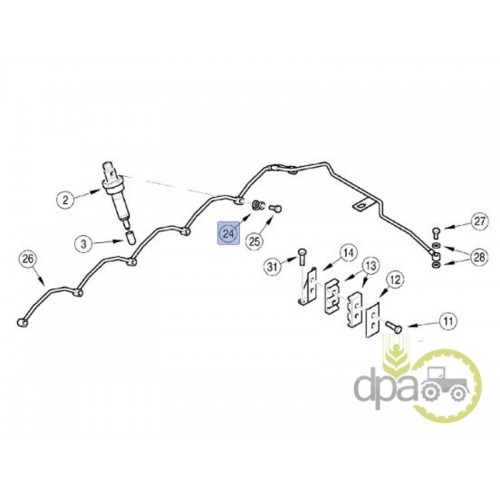 DISTANTIER CUPRU CONDUCTA INJECTOR