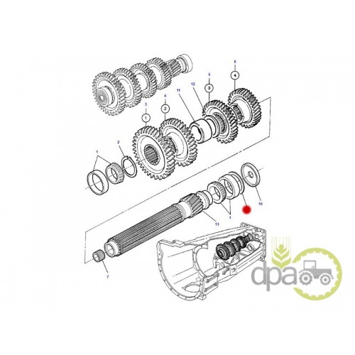 DISTANTIER RULMENT TRANSMISIE 0.1MM