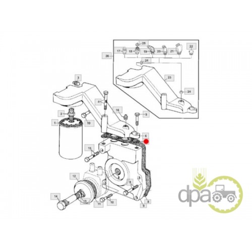 GARNITURA SUPORT FILTRU ULEI MOTOR