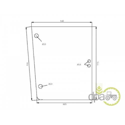 GEAM LATERAL STANGA SAU DREAPTA SPATE