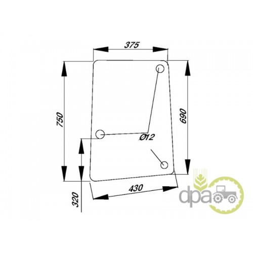 GEAM LATERAL STANGA SPATE