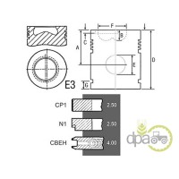 PISTON+SEGMENTI MOTOR