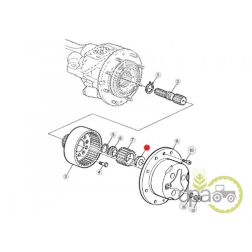 RULMENT PINION SATELIT FATA