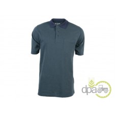 TRICOU POLO VERDE/ALBASTRU L